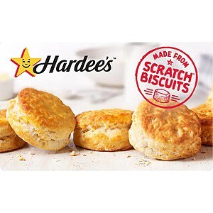 Hardee's - $50 Gift Card [Digital], $42.50, Best Buy